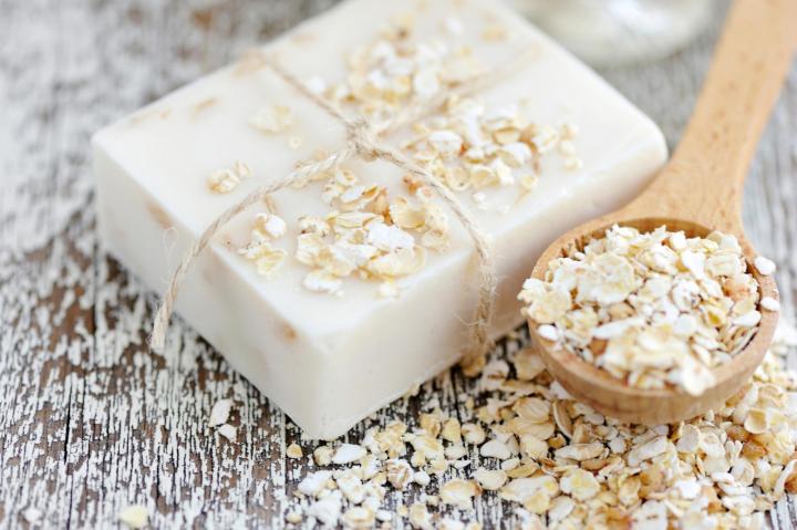 Oatmeal soap. Photo by Natalia Malnychuk/Shutterstock