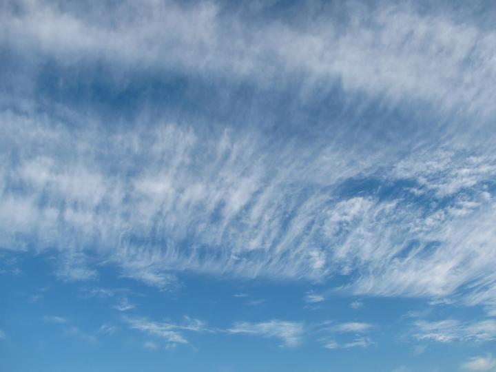 wispy Cirrostratus Clouds in a blue sky