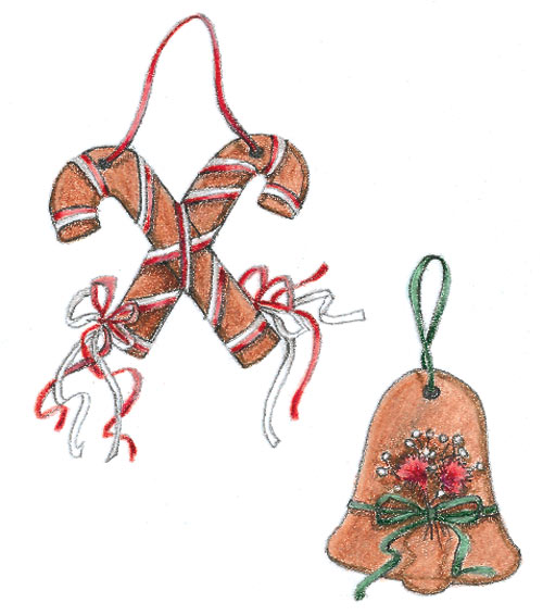 cinnamon dough ornaments