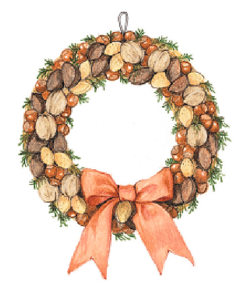 nut wreath