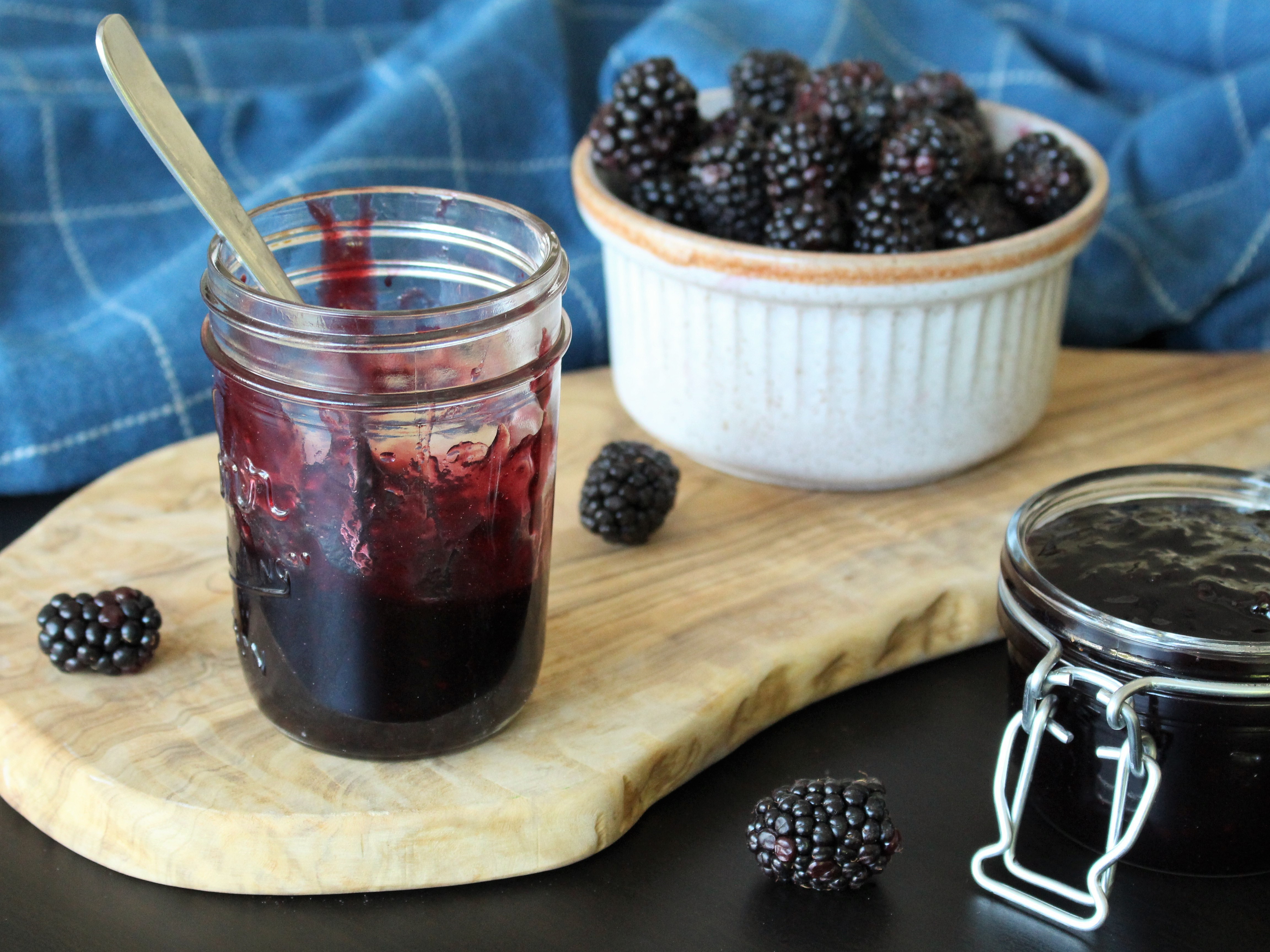 Refrigerator or Freezer Blackberry Jam