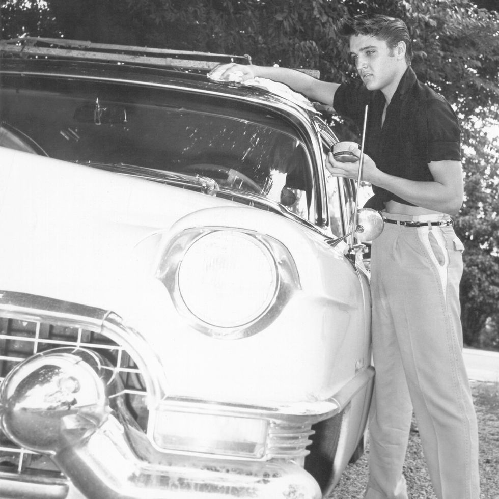 Elvis and cadillac