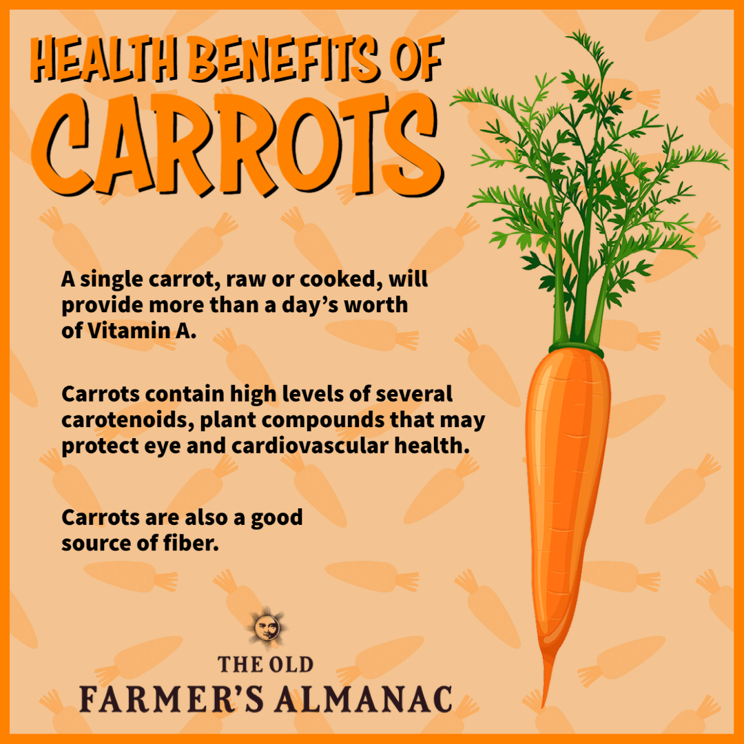 the health benefits of carrots, carrots have vitamin a, minerals, low in calories