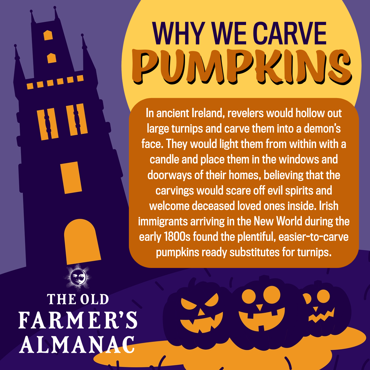 why we carve pumpkins infographic