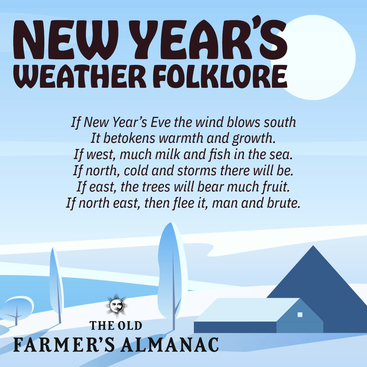 new years weather folklore poem and graphic