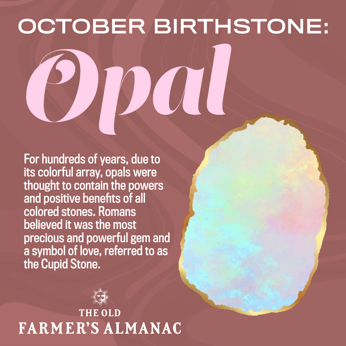 opal inforgraphic, october birthstone