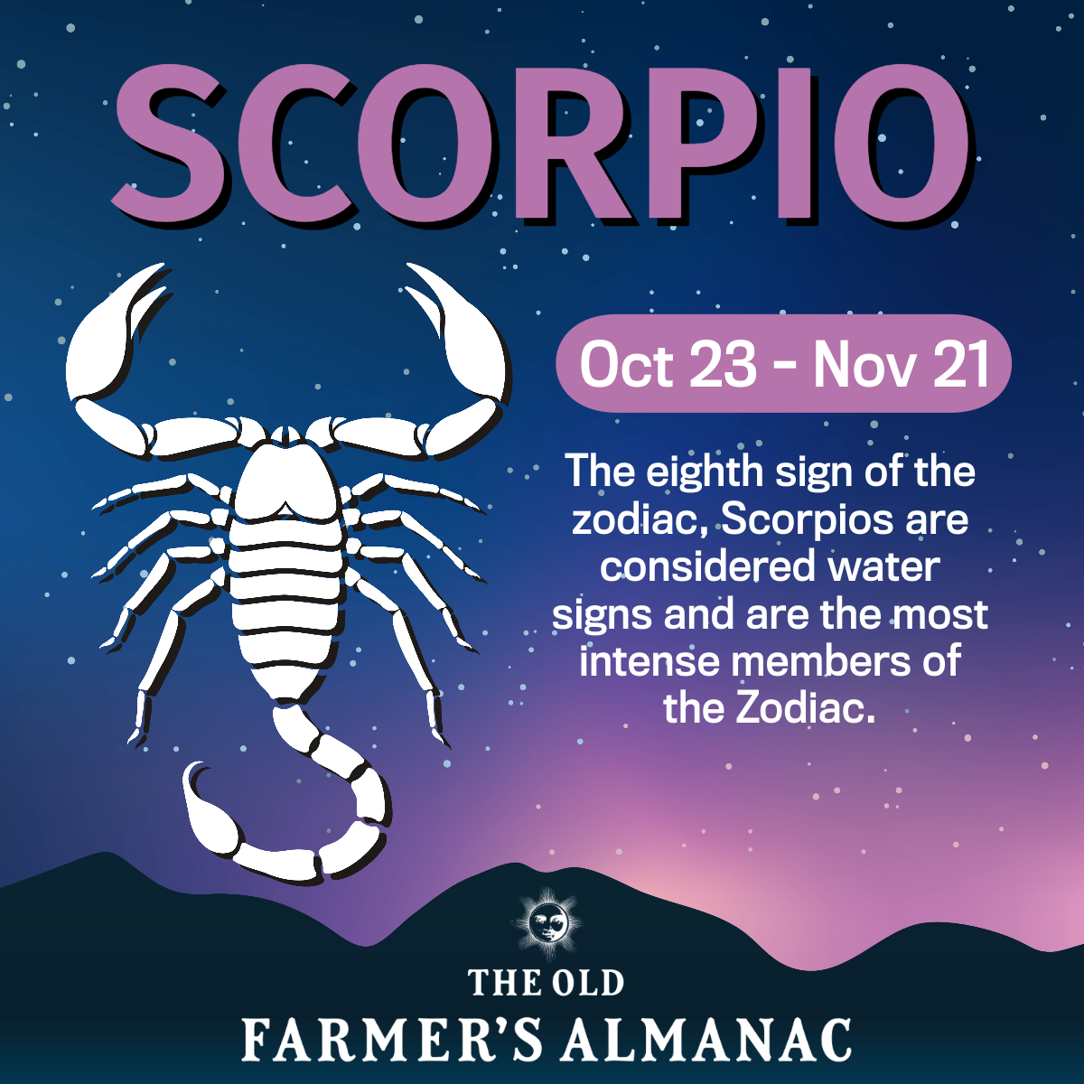 scorpio zodiac infographic