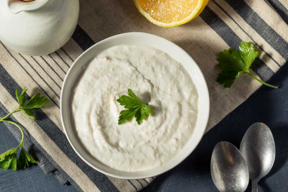 Homemade Organic Horseradish Sauce in a Bowl