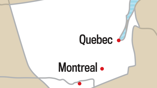 Map of the Southern Quebec Region