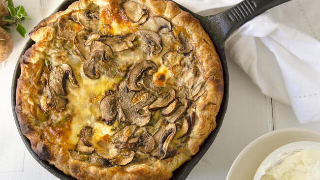 Mushroom Quiche 