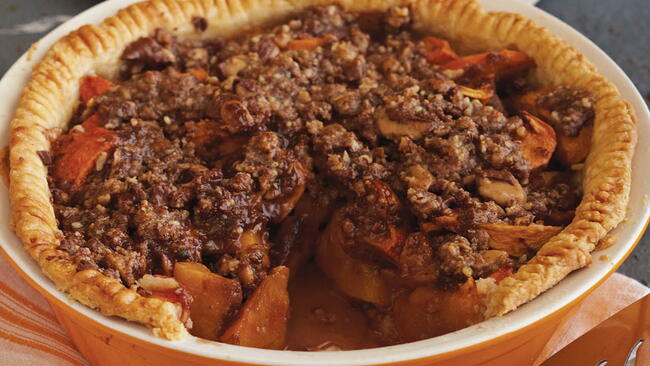 peach pie crumb topping