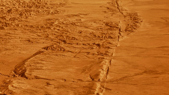 Aerial photograph of the San Andreas Fault 