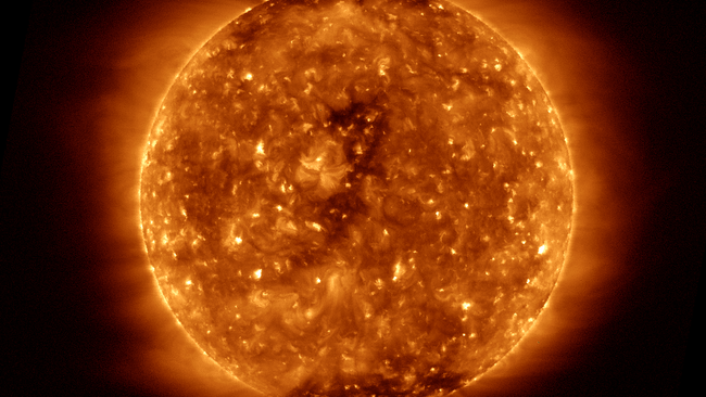 Image of Sun at solar minimum
