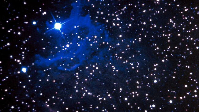 bright stars in the night sky