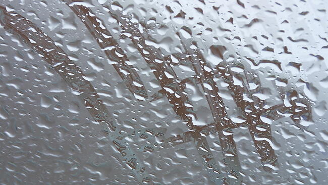 Condensation on a window