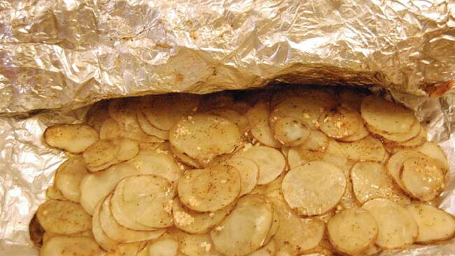 Potato Packs on the Grill With Camp Mix