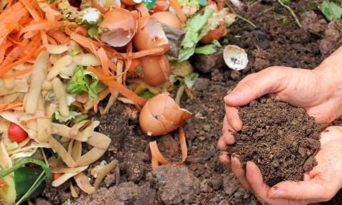 Outdoor Compost Bin Alternative & Compostable Kitchen Waste Organic Compost Bag 