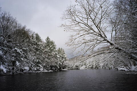 Salmon River, Polaski, NY, in winter