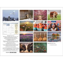 2027 Country Calendar Back Cover