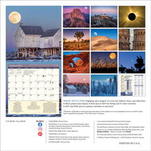 2027 Moon Calendar Back Cover