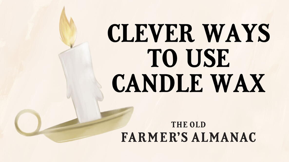 illustration of a candle, clever ways to use candle wax