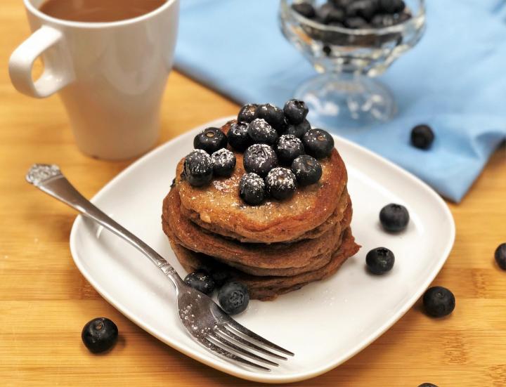 Blueberry Sour Cream Pancakes. Photo by Sam Jones/Quinn Brein.