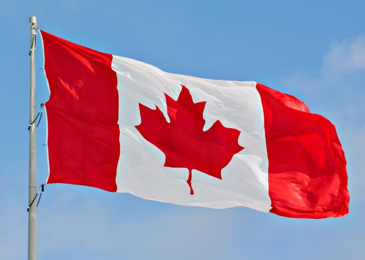 Canadian Flag. Photo by Muskoka Stock Photos/Shutterstock.