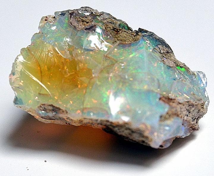 a rough cut opal, the october birthstone