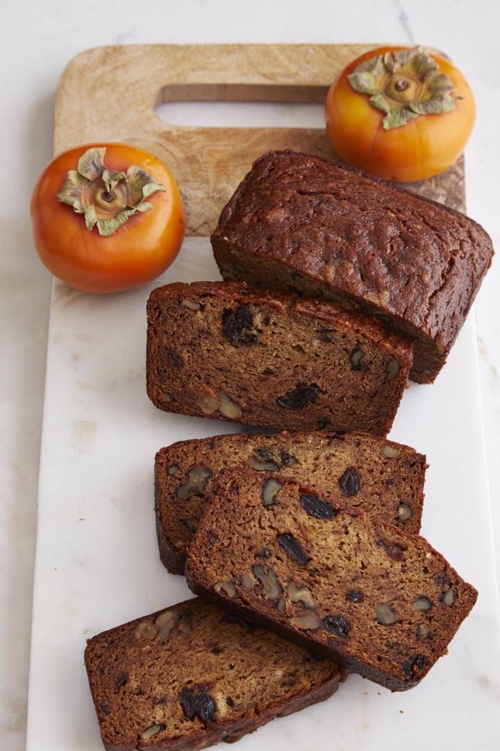 persimmon bread with fresh persimmons