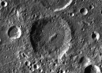 The lunar crater "Ramsay", named after scientist William Ramsay.