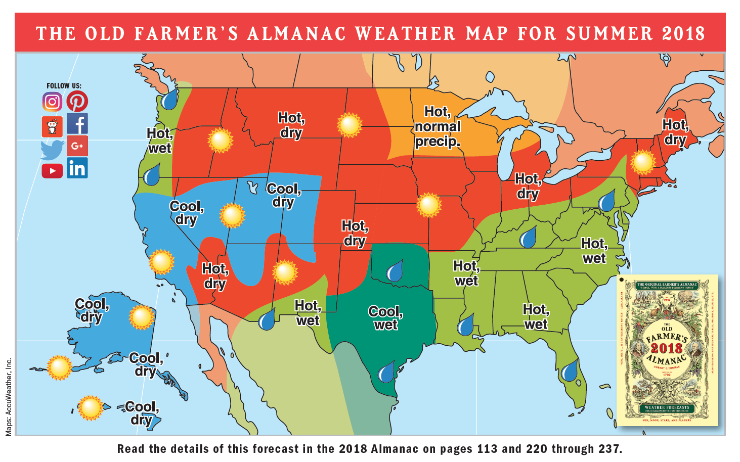 2018 Summer Weather Forecast | U.S. & Canada | The Old Farmer's Almanac1463 x 914