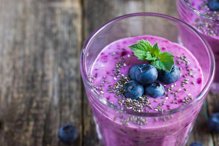 Blueberry smoothie. Photo by Anna Shepulova/Shutterstock