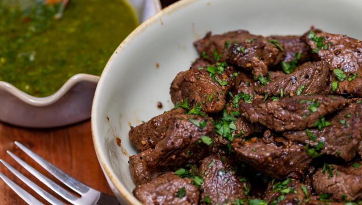 Steak tips recipe. Photo by Lee Smith/Shutterstock