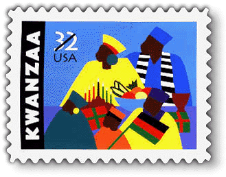 Kwanzaa US postage stamp, 1997