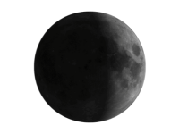 Image of waxing crescent moon