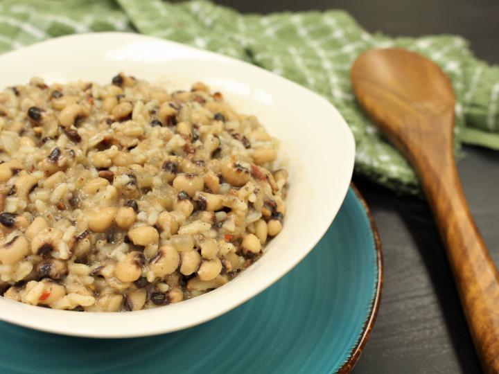 good luck hoppin john, traditional Southern New Years Day meal